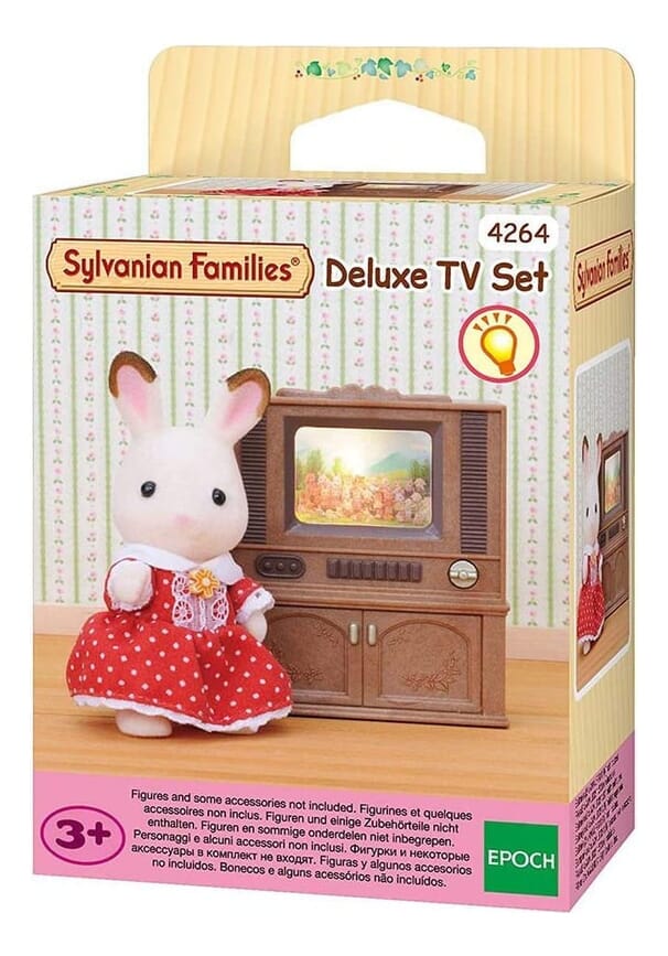 Sylvanian Families Deluxe Tv Set Televisión Sala Juguete Tx