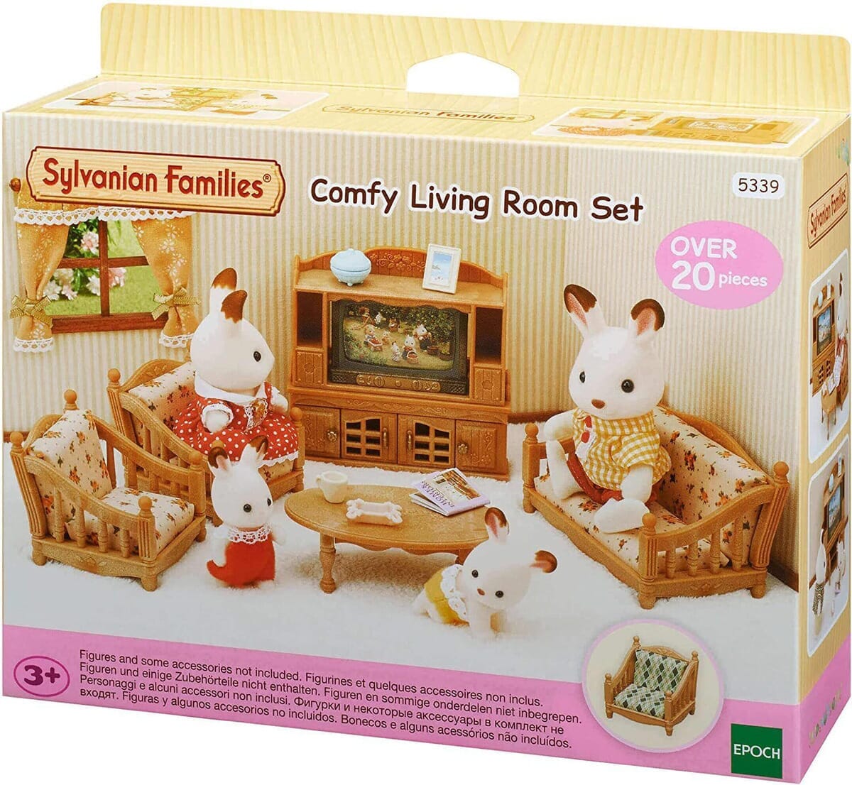 Sylvanian Families Set Comoda Sala Estar Muebles Accesorios