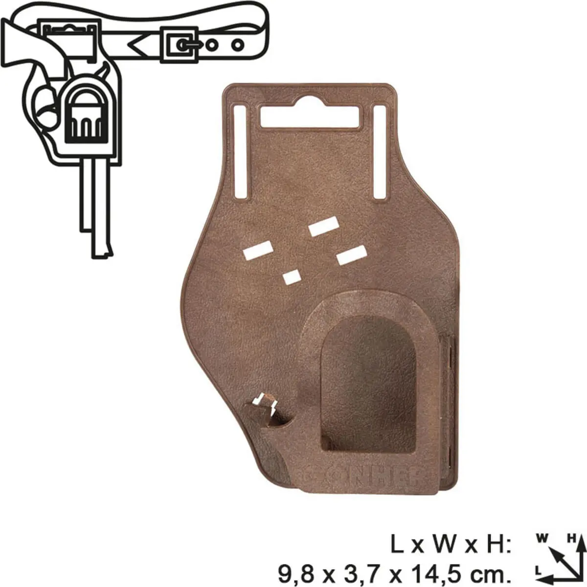 Revolver 8 Tiros Juguete Cowboy Infantil Gonher Tallado Trx
