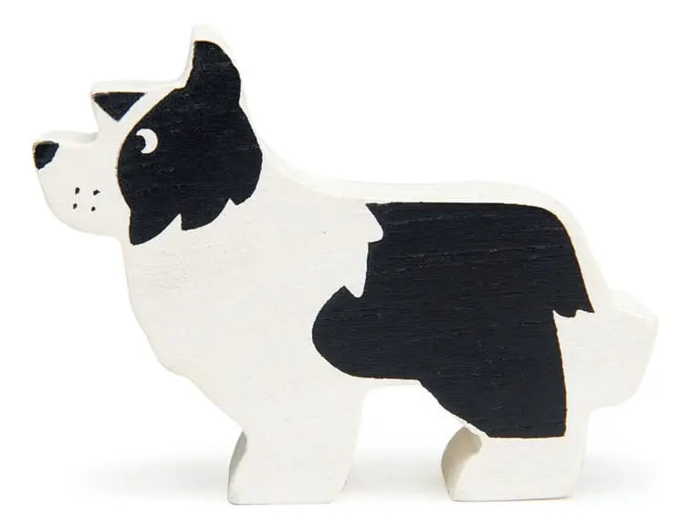 Figura Pastor Inglés Perro Tender Leaf Toys Animal Madera ®