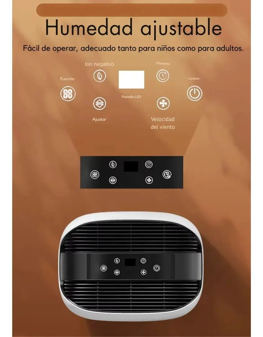 Deshumidificador Amoi 14l Digital Purificador Ionizador Trex