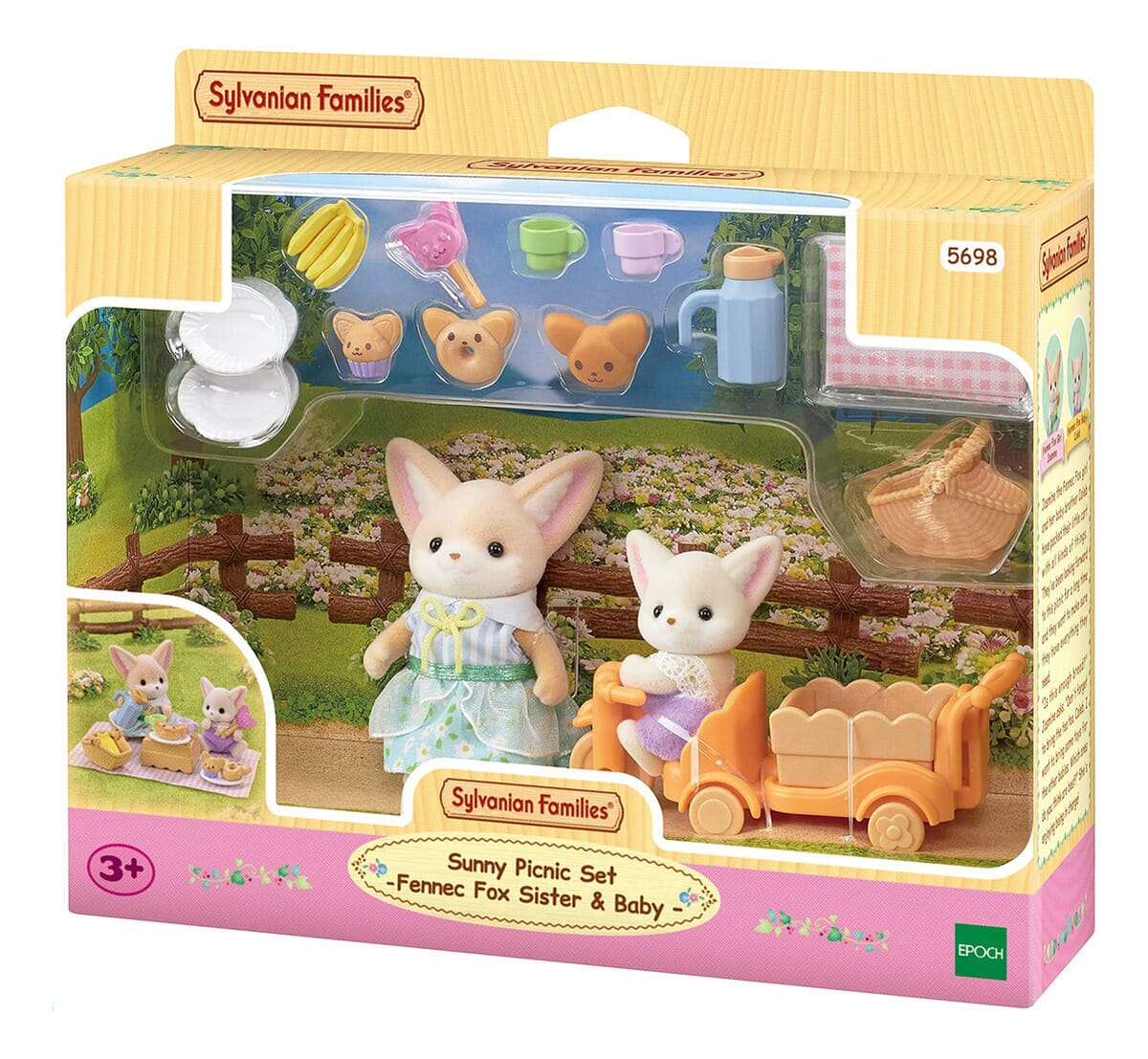 Sylvanian Families Set Hermana Y Bebe Zorro Picnic Juguete