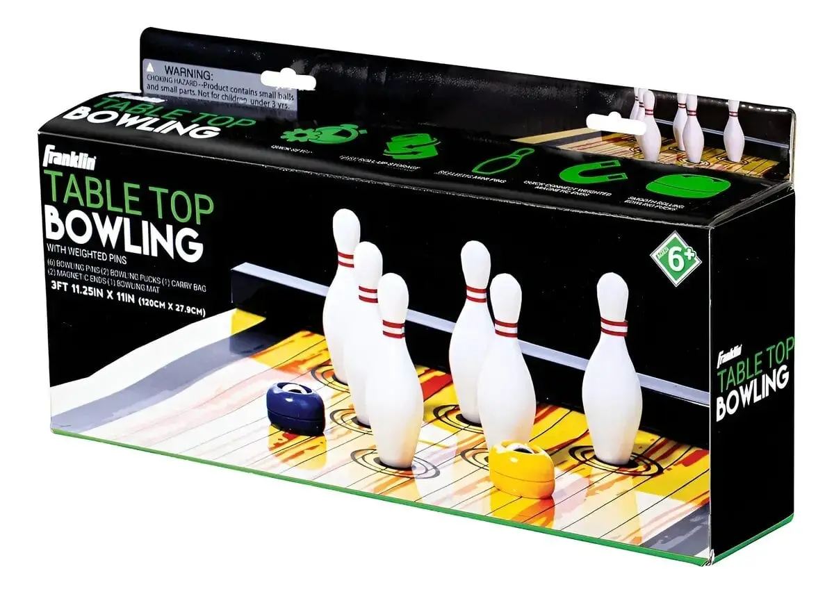 Mini Bowling Bolos + Alfombra Estilo Tejo Franklink Trex