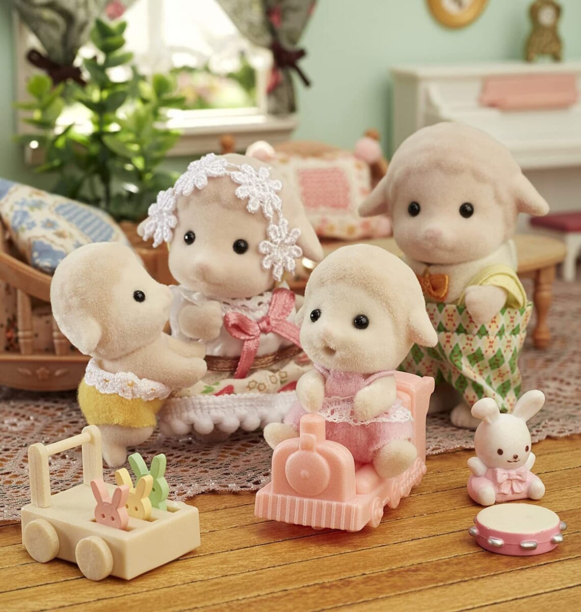 Sylvanian Families Ovejas Bebe Gemelos Juguete Muñecos Trex