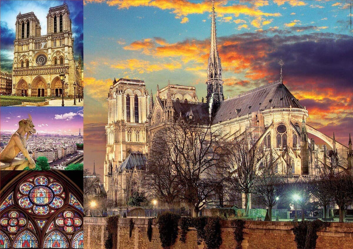 Rompecabeza Puzzle Educa Collage Notre Dame 1000 Piezas Tx