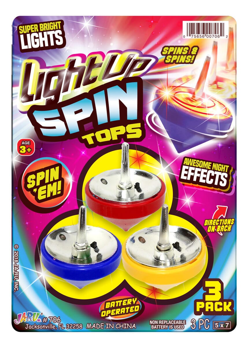 Promo Gyro Trompos X3 Con Luces Ja Ru Light Up Spin Trexx
