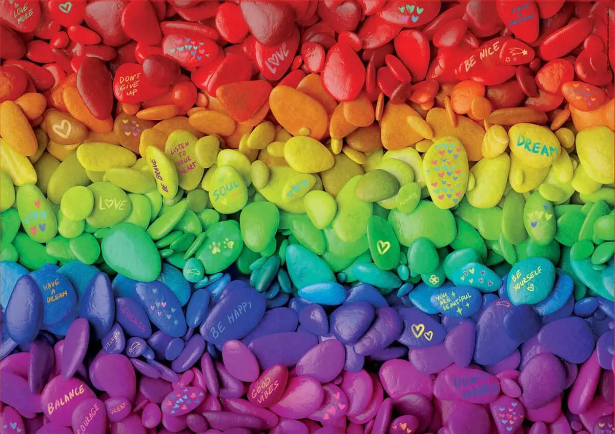 Puzzle Rompecabezas Piedras Colores Arcoiris 500pcs Educa Tx