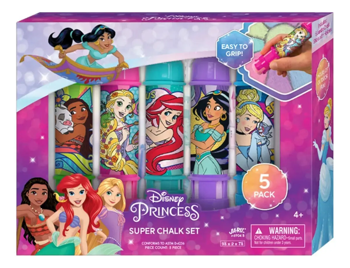 Tizas Jaru X5 Colores Infantil Personajes Disney Y Marvel Tx