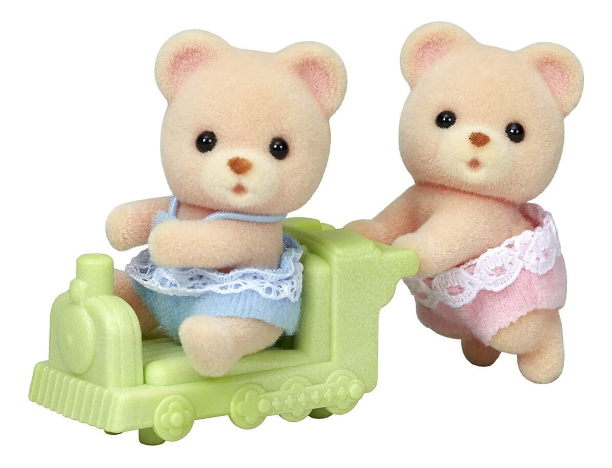 Sylvanian Families Gemelos Oso Pardo Osito Niño Juguete Tx