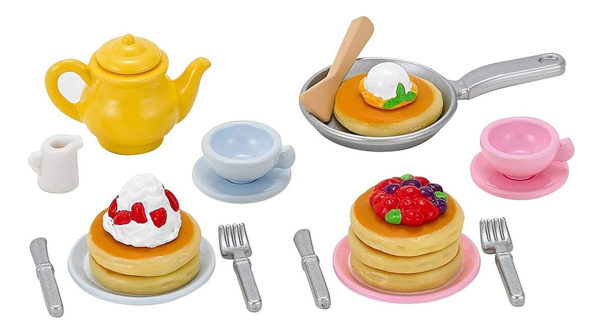 Sylvanian Families Set Accesorios Muñecas Desayuno Pancakes