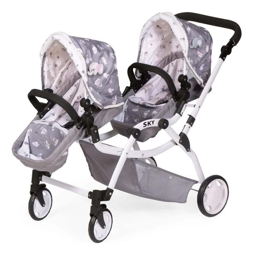 Coche Carro Carrito Carriola Doble Muñeca Reborn Decuevas Tx