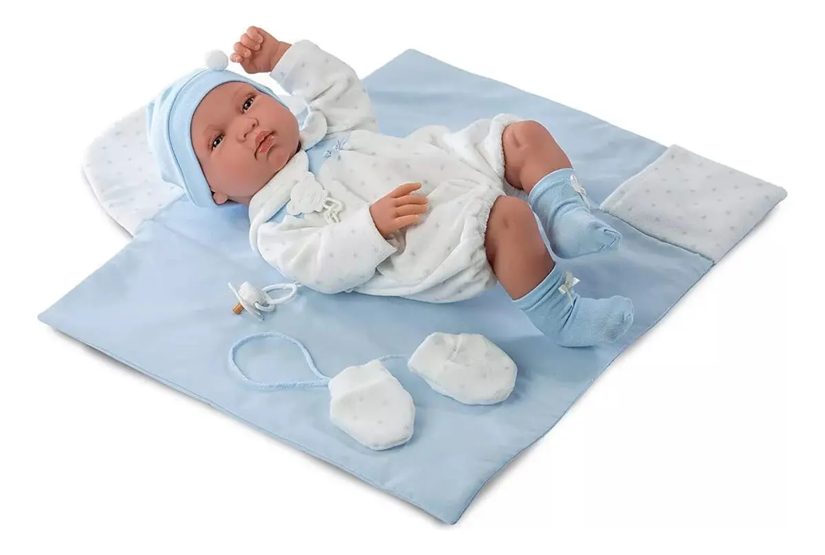 Bebe Reborn Llorens Realista Lloron Ropa + Accesorios Trex