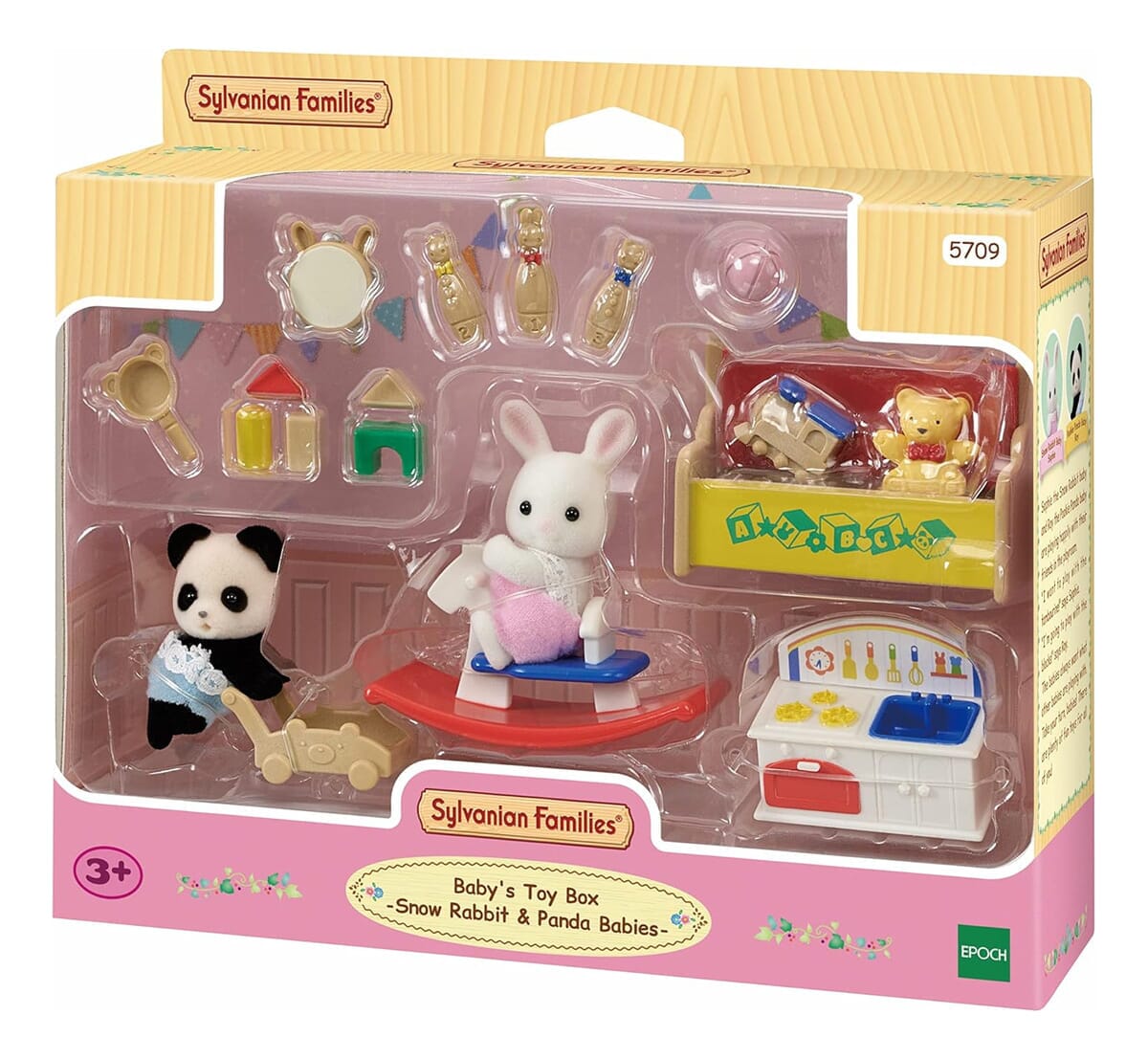 Juegos Cajon Juguetes + Bebe Conejo Panda Sylvnian Families