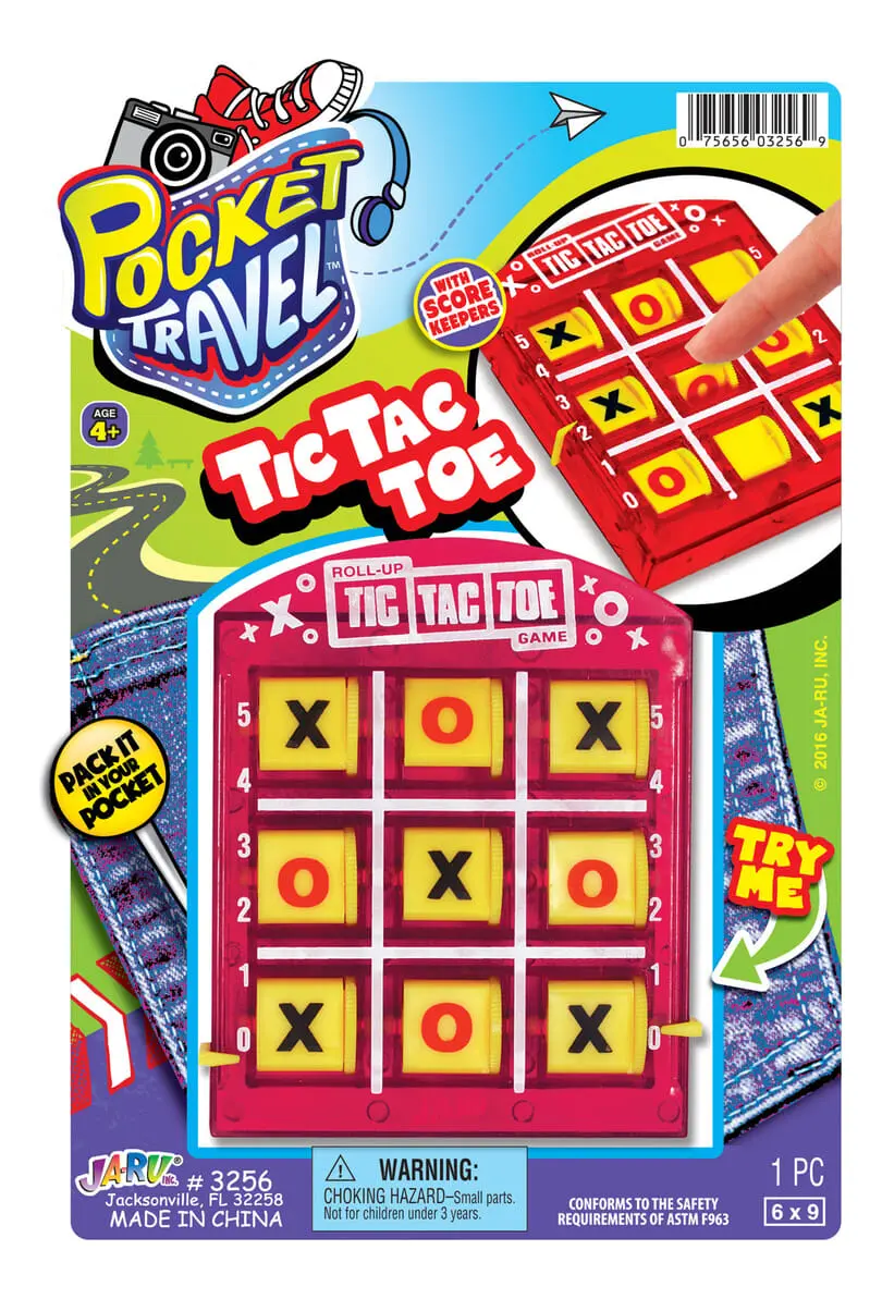 Tic Tac Toe Ja-ru Portable Diversion Infantil Niños Trex
