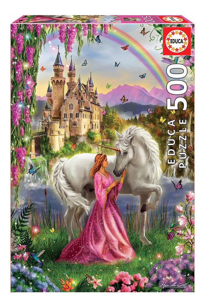 Puzzle Rompecabezas Educa Hada Unicornio 500 Piezas Fantasia