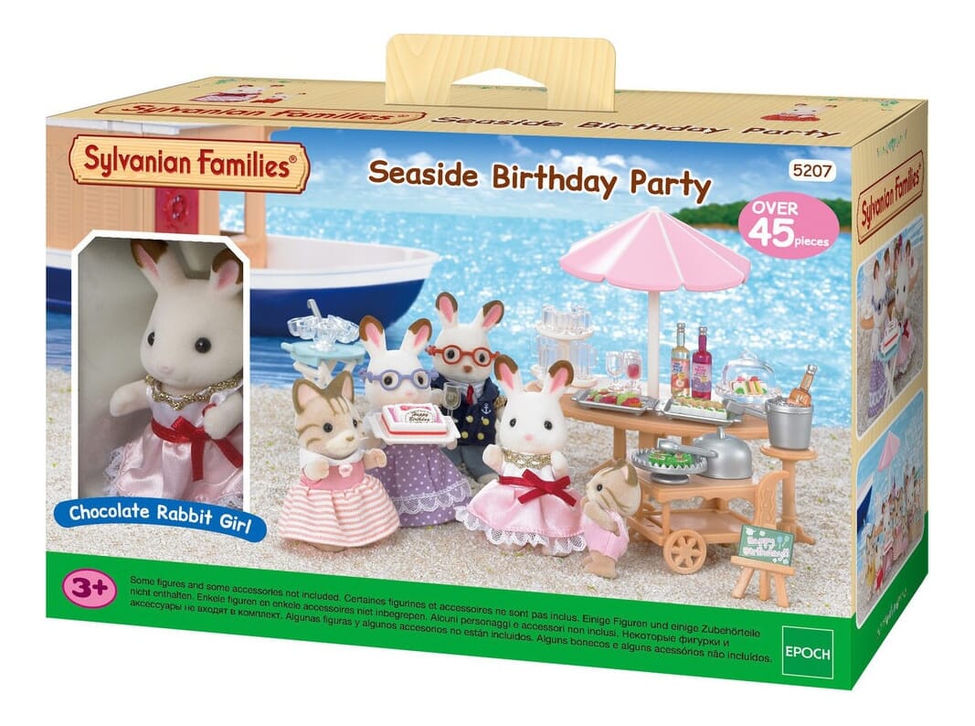 Sylvanian Families Fiesta Cumpleaños Playa Juguete Niños Tx