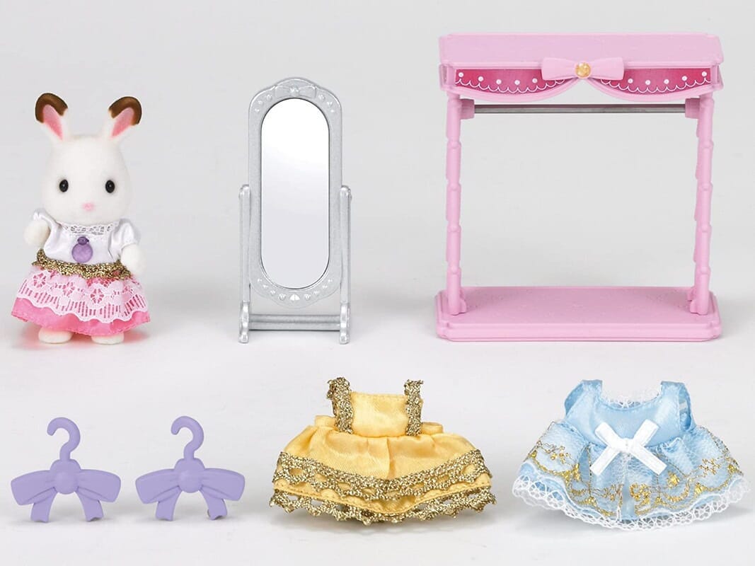 Sylvanian Families Set Vestidor + Vestidos Juguete Niños Tx