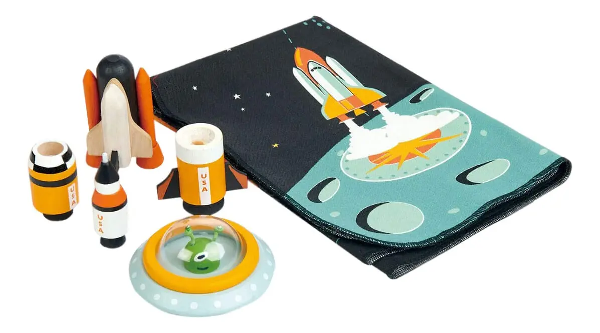 Juguete Aventura Espacial Cohete Madera Tender Leaf Trex ®