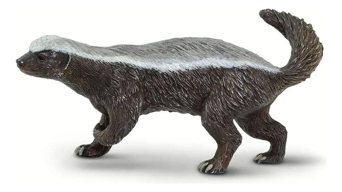 Figura Safari Tejon De Miel Juguete Muñeco Realista Niños Tx