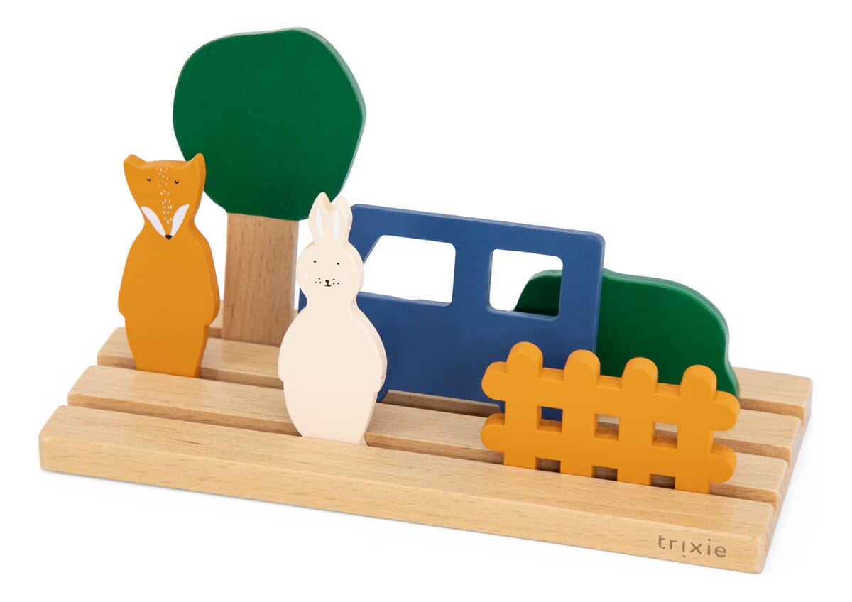 Juego Perspectiva Puzzle Rompecabezas Ciudad Animales Trixie