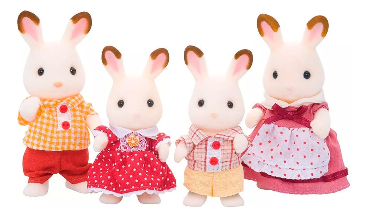 Sylvanian Families Familia Conejo Chocolate Juguete Muñeco ®