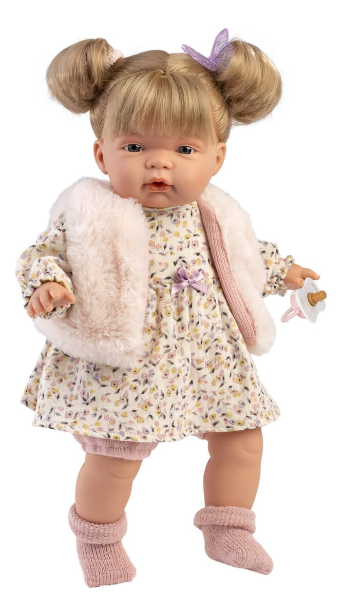 Muñeca Joelle Chaleco Llorona Bebe Llorens 38cm Niña Trex