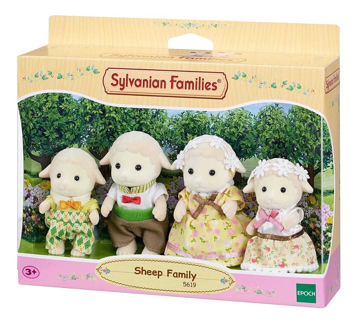 Sylvanian Families Familia De Ovejas Mama Papa Gemelos Trex