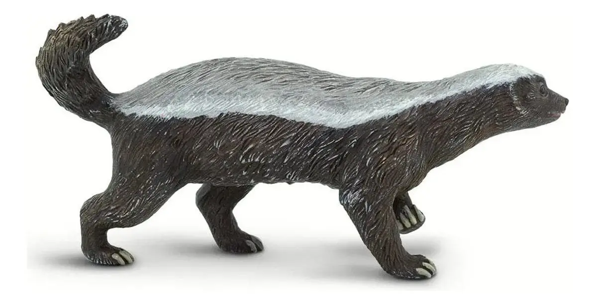 Figura Safari Tejon De Miel Juguete Muñeco Realista Niños Tx