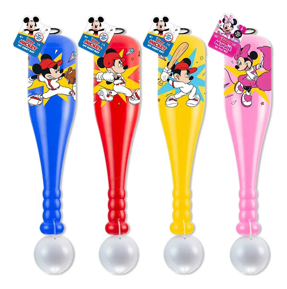 Set Bate Y Pelota Baseball Beisbol Disney Mickey Minnie Jaru