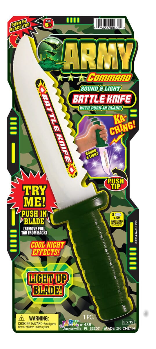 Juguete Cuchillo Falso Caza Con Luces Ja-ru Infantil Trex