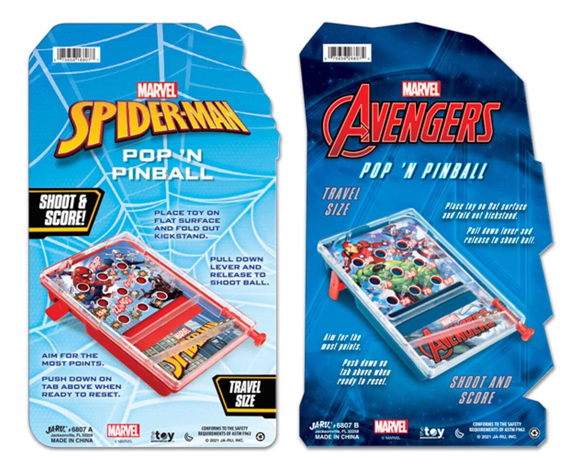Pinball De Bolsilllo Marvel Avengers Juguete Niño Ja Ru Trex