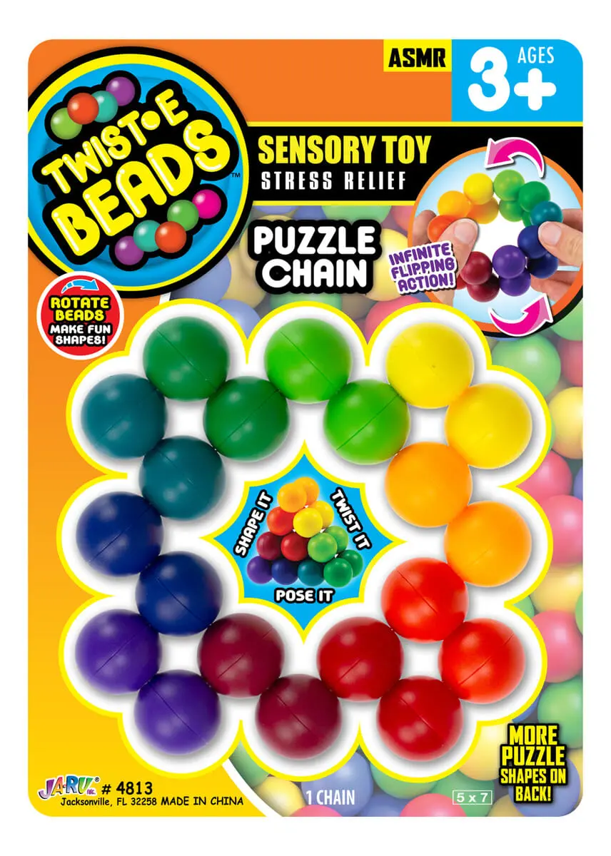 Juego Rompecabezasa Fidgettoy Antiestres Cuentas Colores Trx