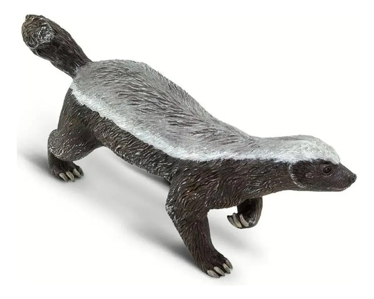 Figura Safari Tejon De Miel Juguete Muñeco Realista Niños Tx