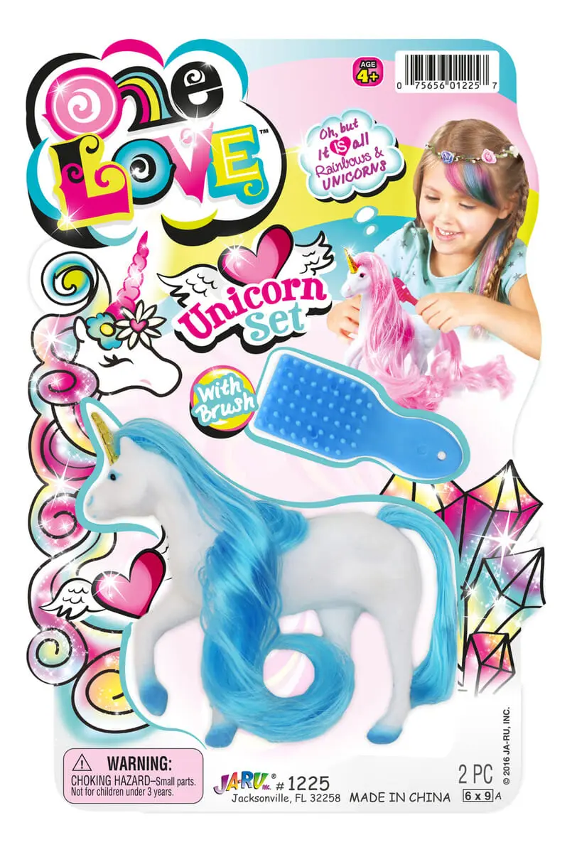 Pony Unicornio Ja Ru Pelo Largo Colores One Love Trex