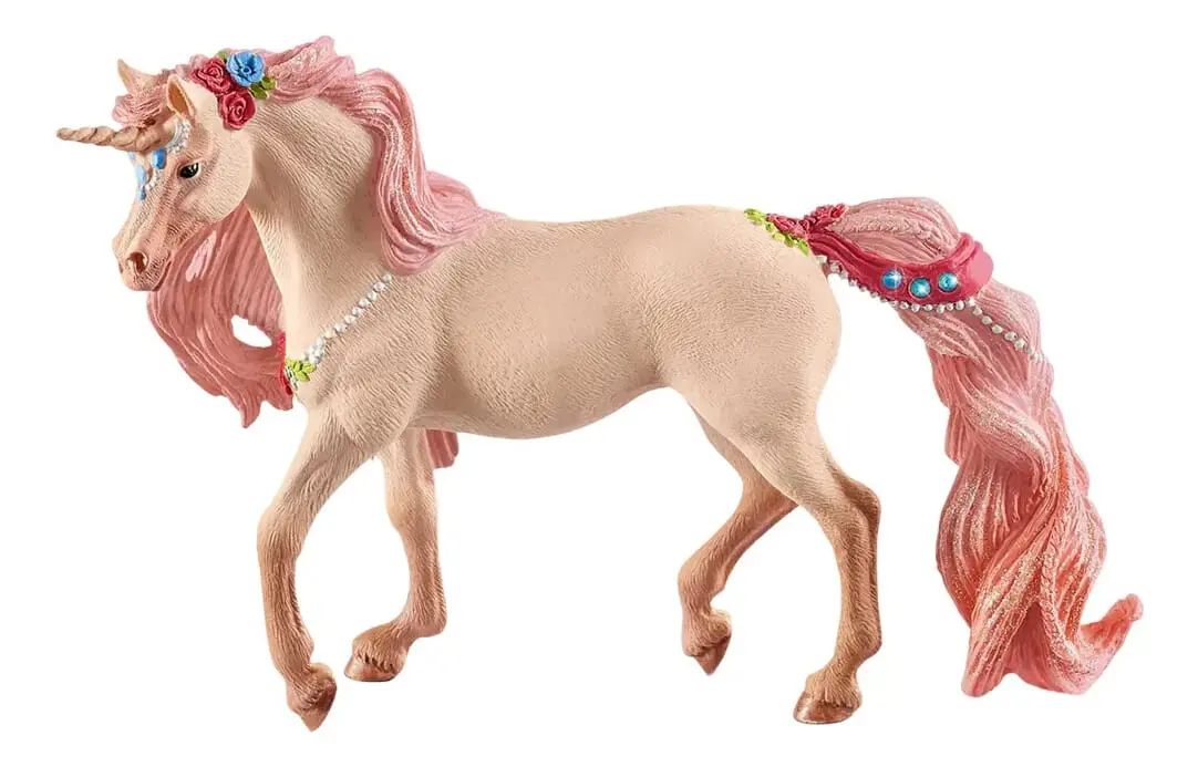 Figura Schleich Unicornio Decorado Yegua Rosa 70573 Trex