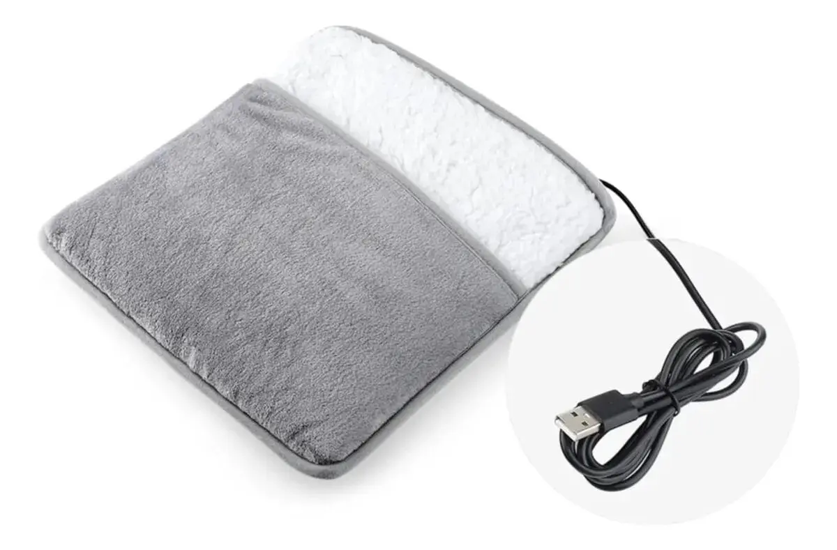 Calienta Pies Manos Electrico Lavable Suave Goldtech