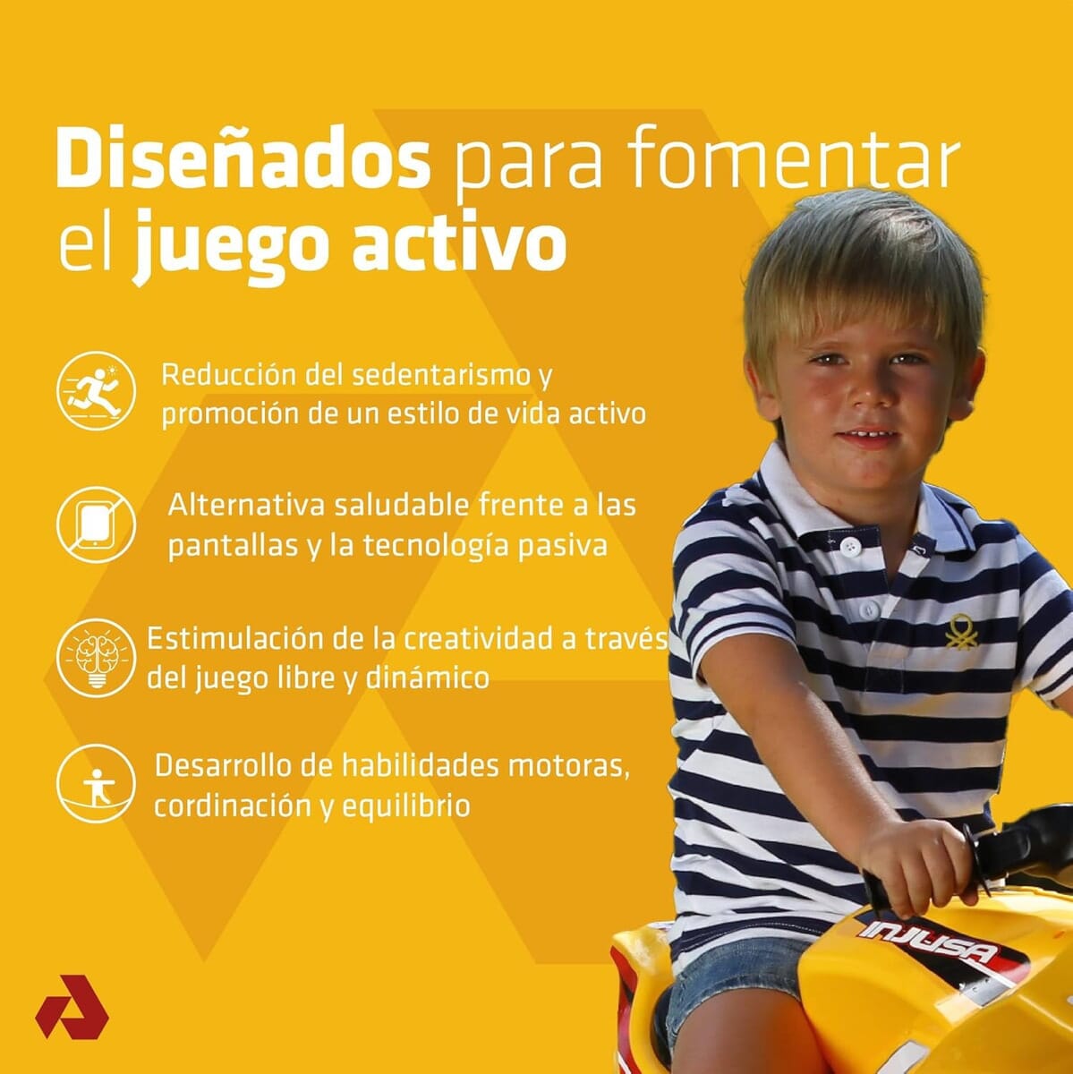 Moto Corre Pasillos Injusa Deportiva Infantil Winner Trex