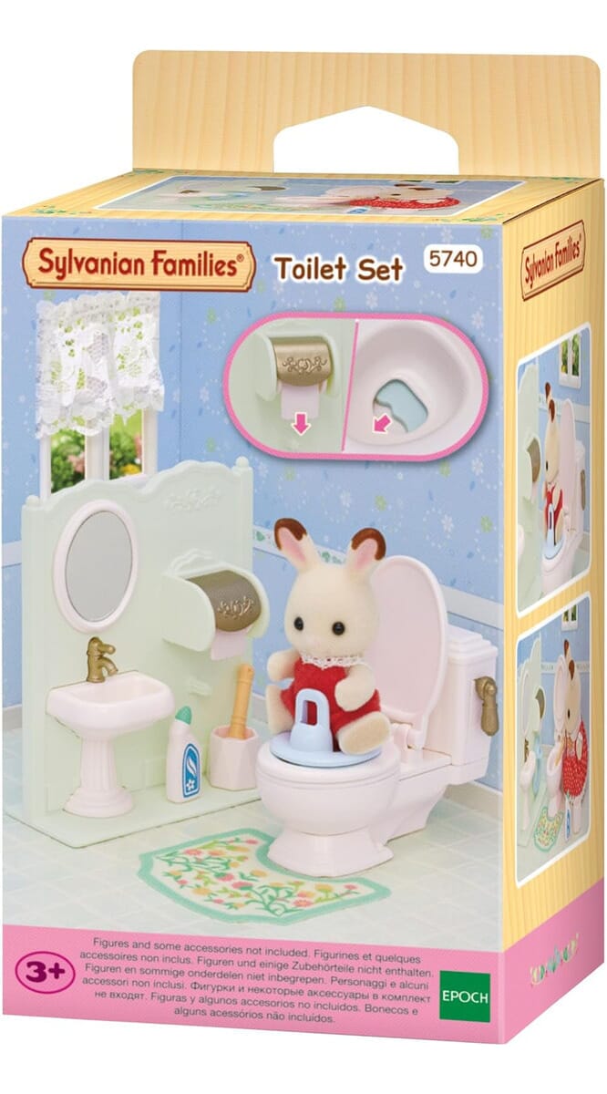 Sylvanian Families Set Baño Inodori Casa Campo Ternurines