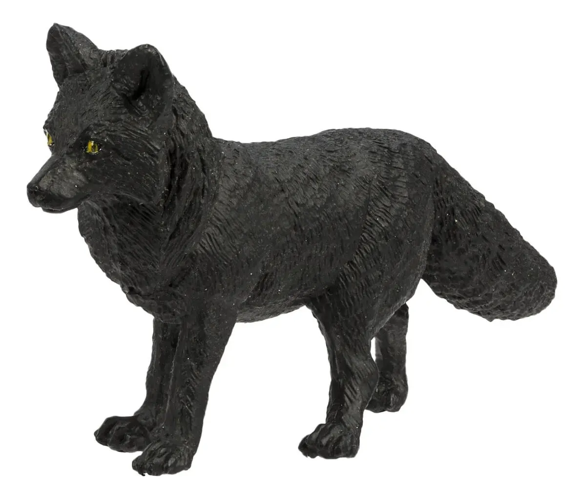 Zorro Negro Figura Safari Muñeco Animal Niño Niña Infantil