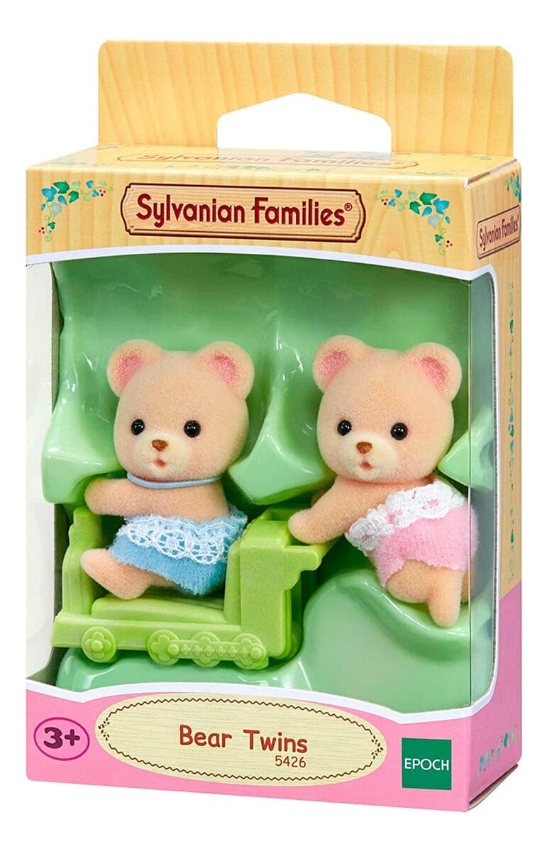 Sylvanian Families Gemelos Oso Pardo Osito Niño Juguete Tx