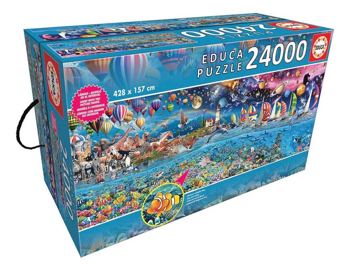 Puzzle Rompecabeza Educaxxl 24000 Pcs Paisaje Vida Gigante