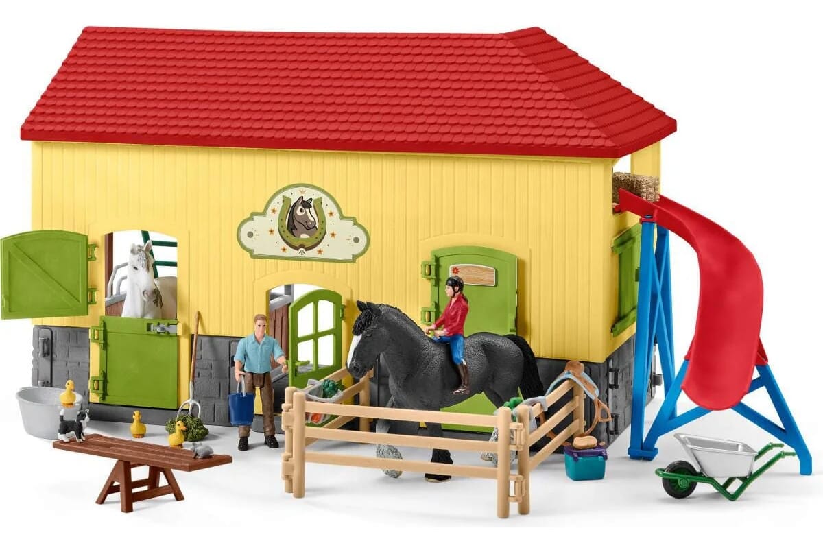 Establo Caballos Schleich Juguete Niño Diversion Calidad Tx