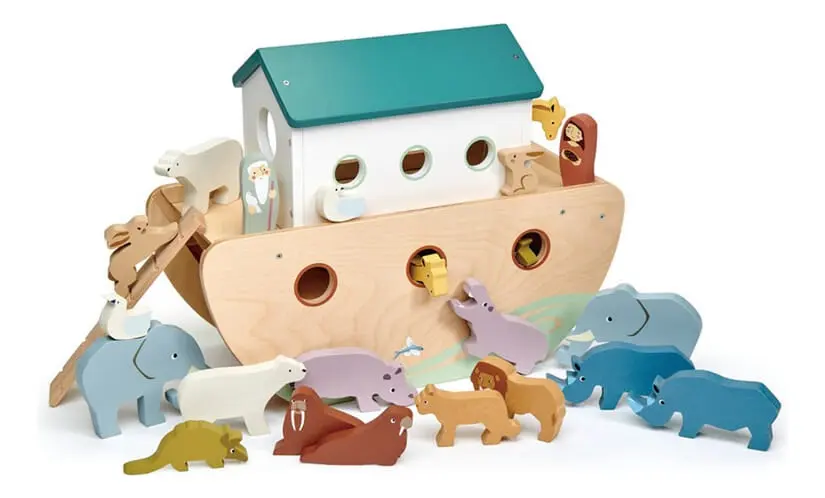Juguete Tender Leaf Toys Arca De Noe De Madera Niños Trex
