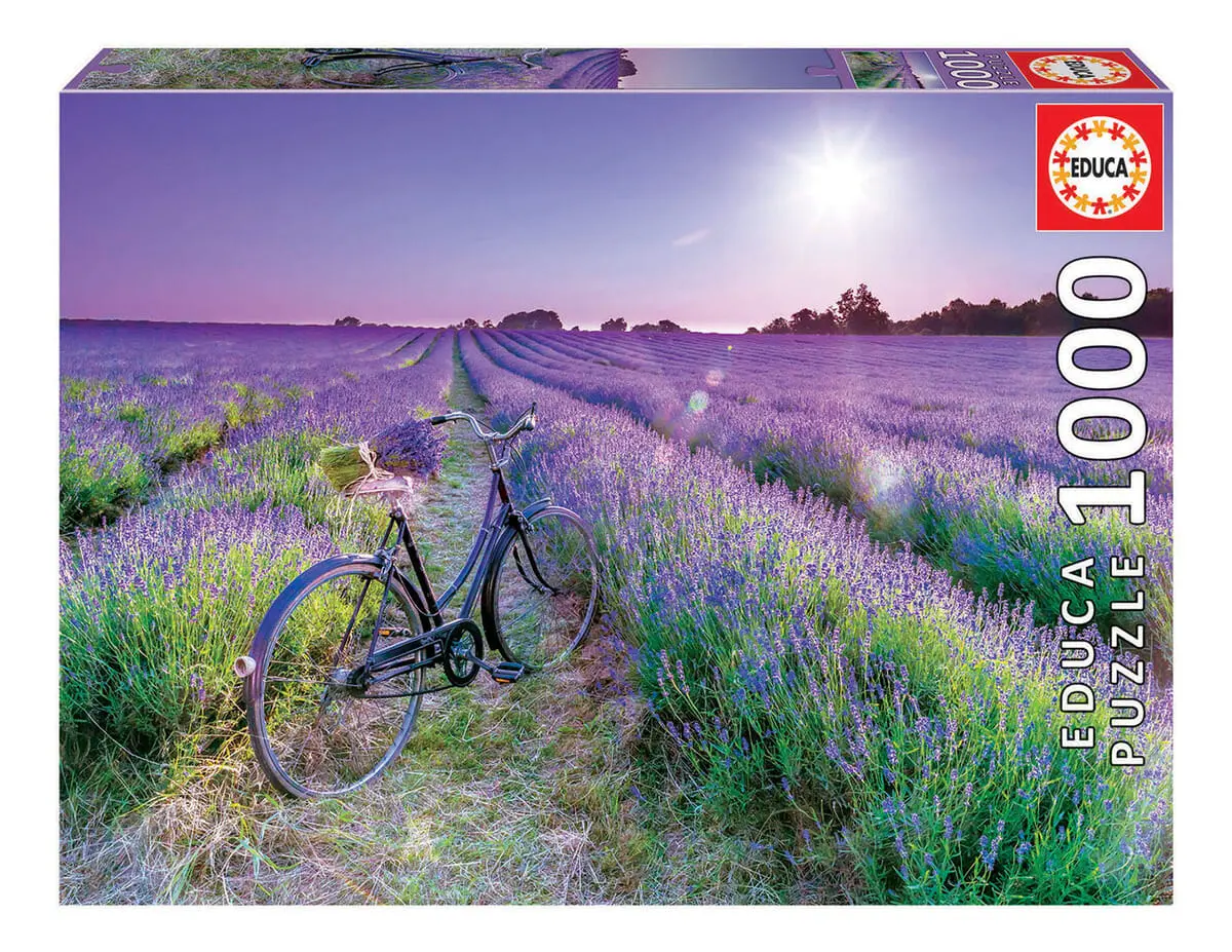 Puzzle Rompecabezas Bicicleta Campo Lavanda 1000pcs Educa Tx