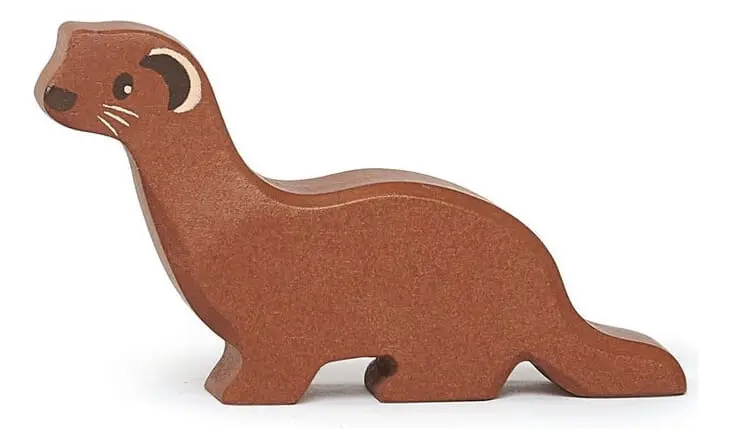 Tender Leaf Toys Comadreja Animal De Madera Juguete Niños Tx