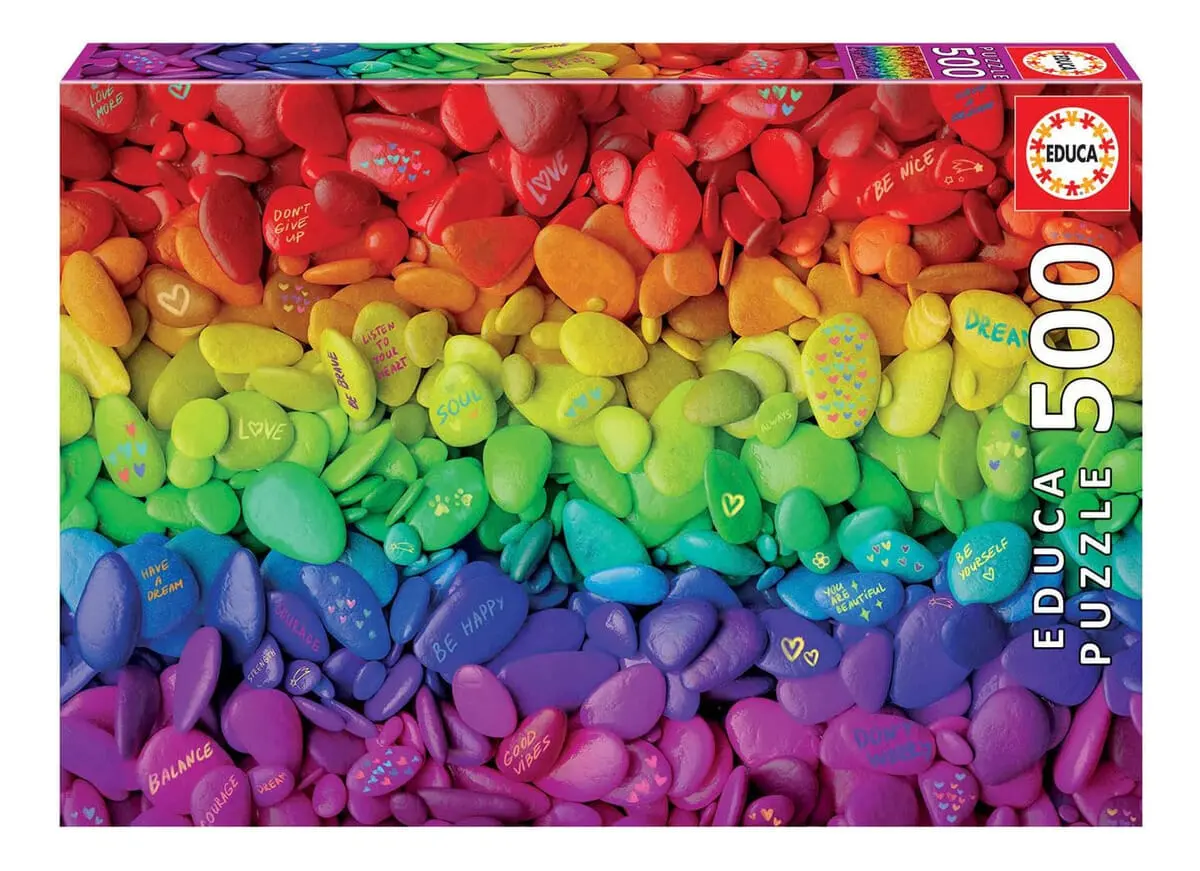 Puzzle Rompecabezas Piedras Colores Arcoiris 500pcs Educa Tx