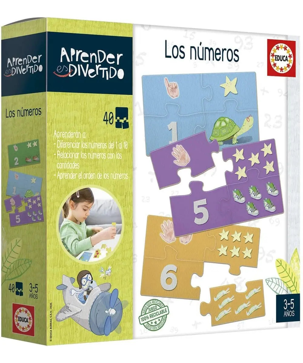 Puzzle Aprender Es Divertido Numeros Rompecabezas Educa Tx