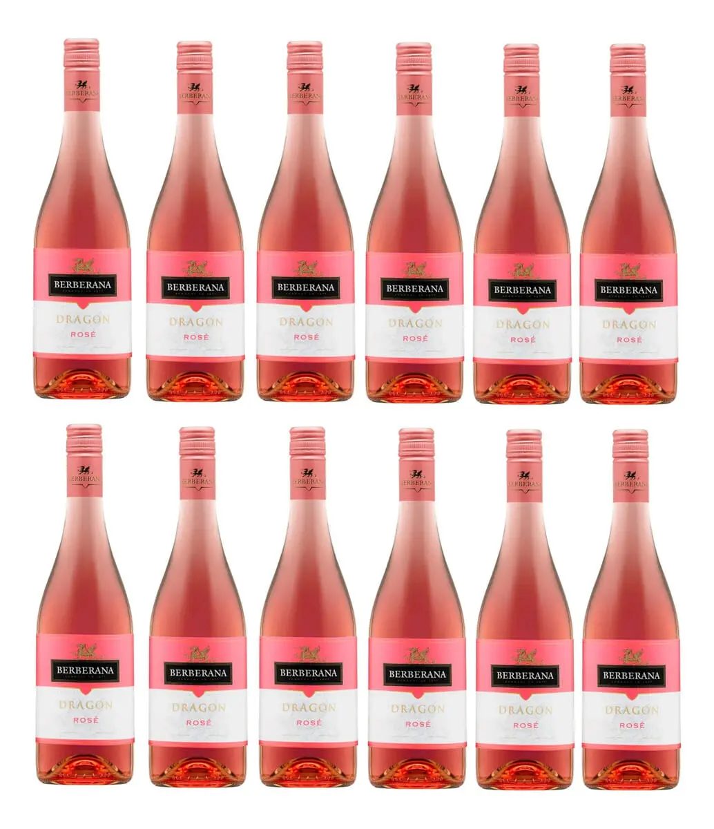Vino X12 Dragon Rose Berberana Botella 750 Ml Calidad Trex