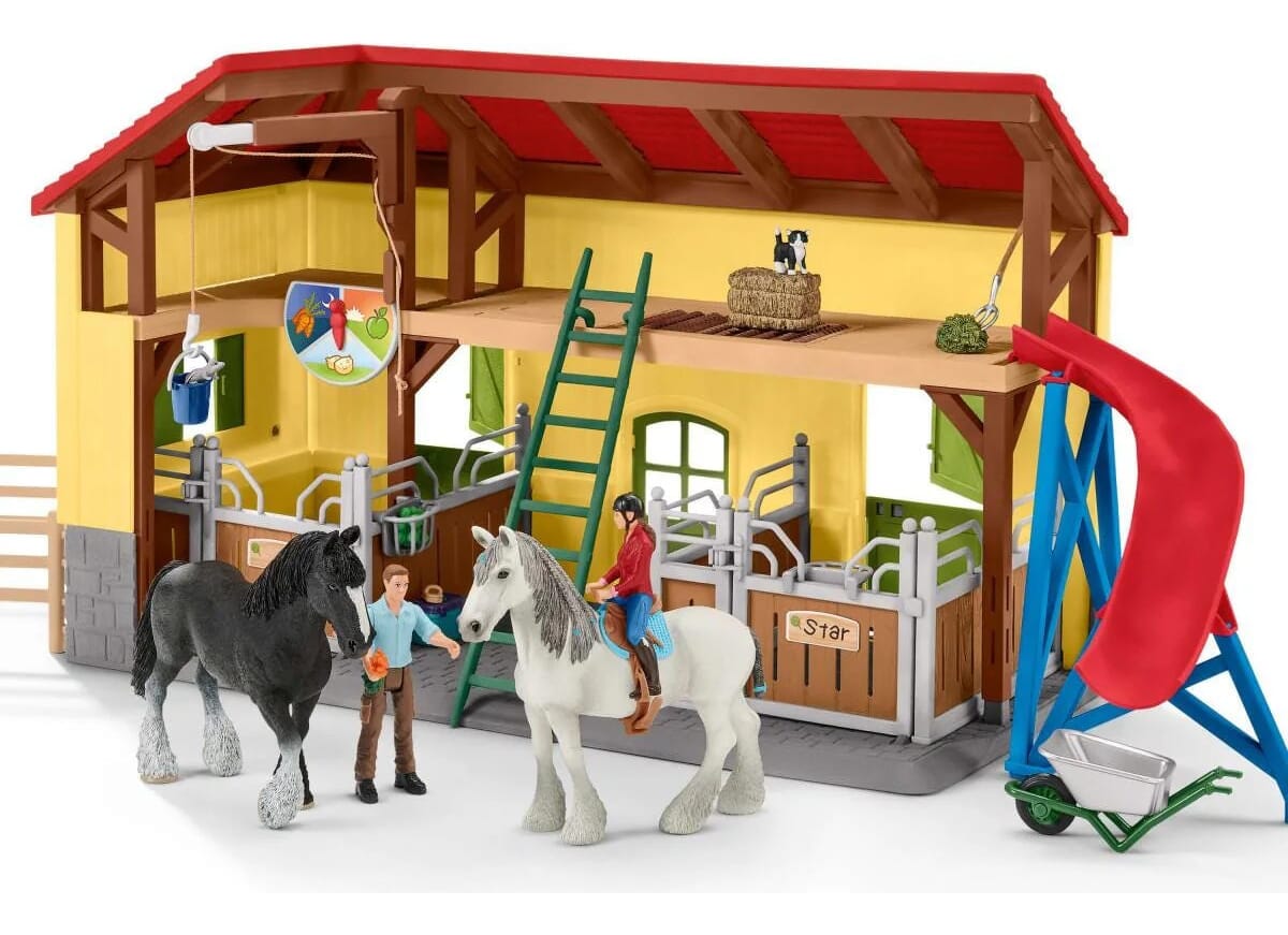 Establo Caballos Schleich Juguete Niño Diversion Calidad Tx