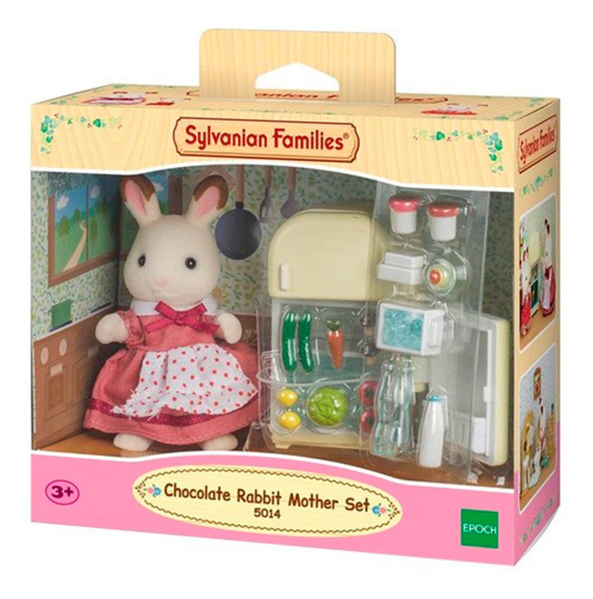 Set Madre Coneja Chocolate + Cocina Sylvanian Families Trex
